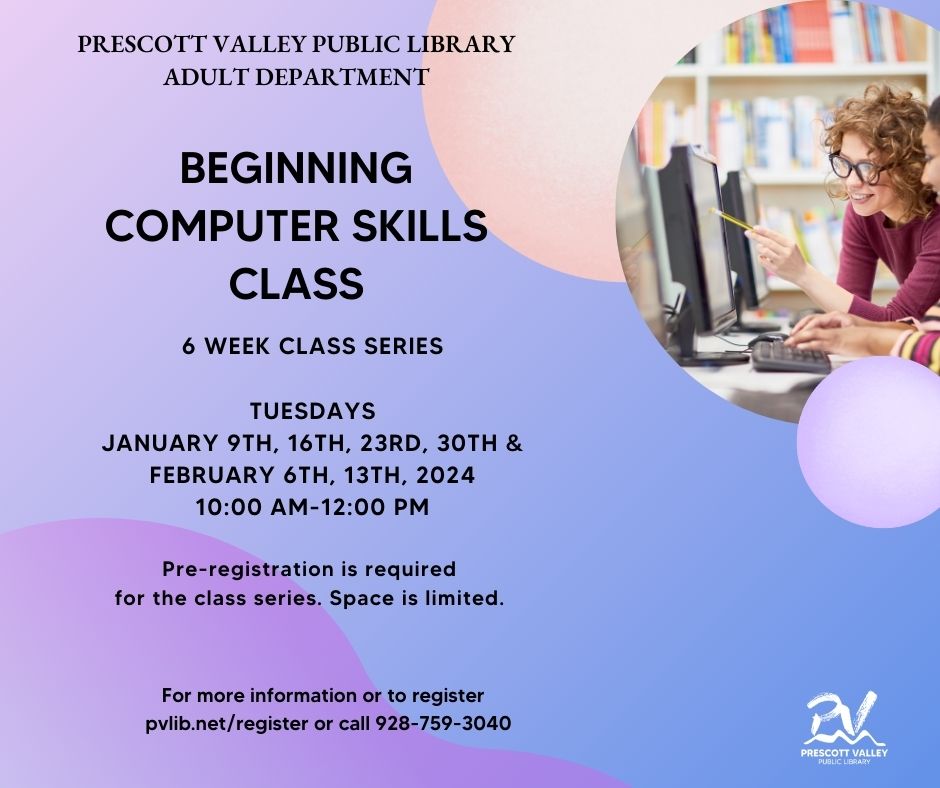 Beginning Computer Skills In Person Program January 9th 2024 Pre   Jan BEG COMP CLASS Tues Social 0 